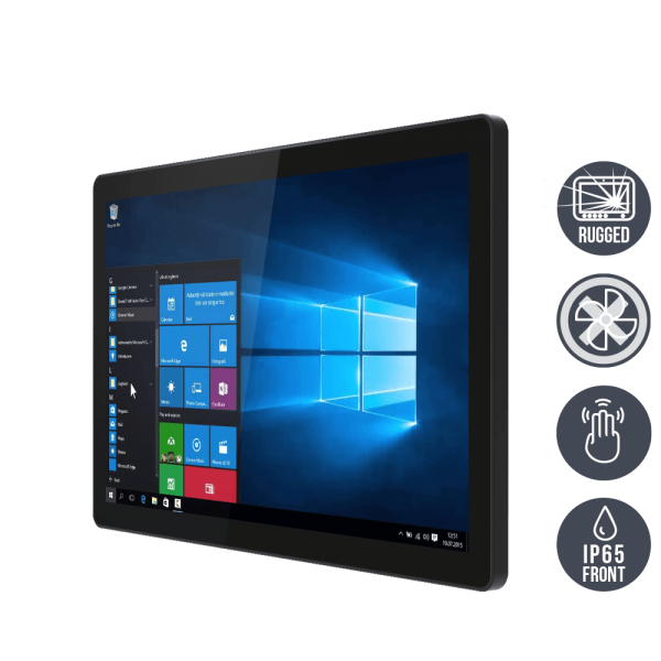 01-Front-R19IE3S-GCM1.png / TL Produkt-Welten / Panel-PC / Chassis (VESA-Mounting) / Multitouch-Screen, projiziert-kapazitiv (PCAP)