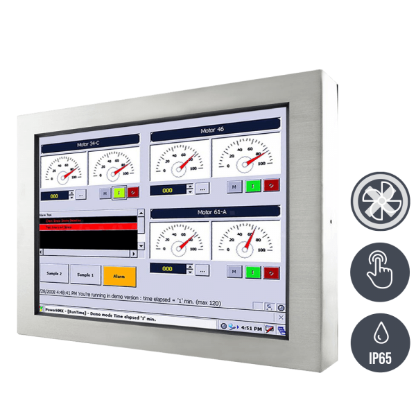 01-Industrie-Panel-PC-IP65-Edelstahl-W22IE3S-65A3-mT.png / TL Produkt-Welten / Panel-PC / Chassis Edelstahl (VESA-Mounting) / Touch-Screen für 1-Finger-Bedienung