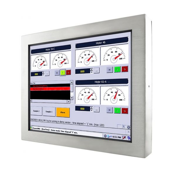 01-Industrie-Panel-PC-IP65-Edelstahl-R15IK3S-65C3 / TL Produkt-Welten / Panel-PC / Chassis Edelstahl (VESA-Mounting) /ohne Touch-Screen