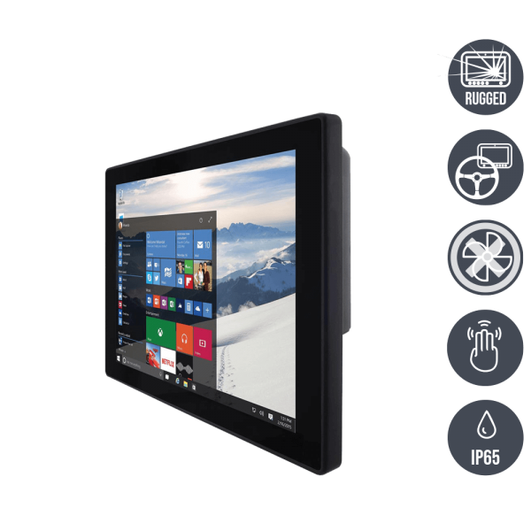 01-Rugged-Panel-Industrie-PC-R12IE3S-GSM2.png / TL Produkt-Welten / Panel-PC / Chassis (VESA-Mounting) / Multitouch-Screen, projiziert-kapazitiv (PCAP)