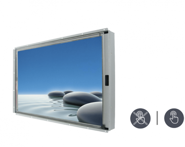21-Einbau-Industrie-LCD-W27L100-OFA1-v1.png / TL Produkt-Welten / Industriemonitor / Open Frame (Einbau von hinten) / Resistive / Glas (optional)