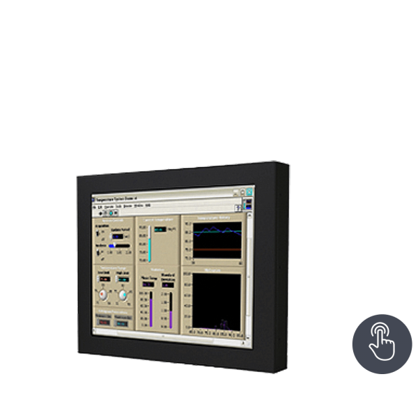 01-Front-right-WM 12-V-WT-CH.png / TL Produkt-Welten / Industriemonitor / Chassis (VESA-Mounting) / Touch-Screen für 1-Finger-Bedienung