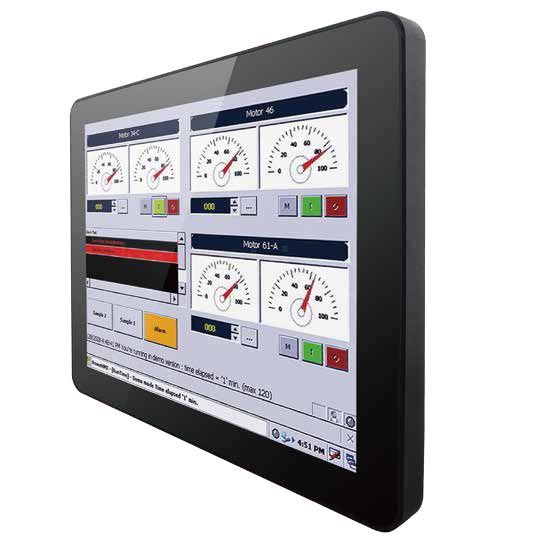 01-Front-right-10-VD-CH-MTU / TL Produkt-Welten / Industriemonitor / Chassis (VESA-Mounting) / Multitouch-Screen, projiziert-kapazitiv (PCAP)