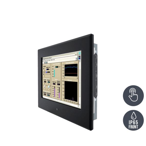 01-Einbau-Industriemonitor-R10L600-PMP1 / TL Produkt-Welten / Industriemonitor / Panel Mount (Einbau von vorne) / Touch-Screen für 1-Finger-Bedienung