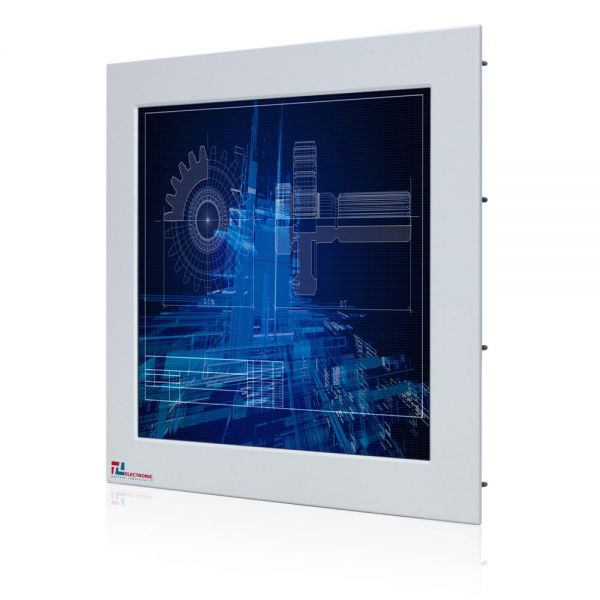 01-Einbau-Industriemonitor-WM19PMA-IP65 / TL Produkt-Welten / Industriemonitor / Panel Mount (Einbau von vorne) / Touch-Screen für 1-Finger-Bedienung
