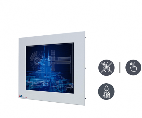 01-Einbau-Industriemonitor-W15L100-OFA2-IP65-v1.png / TL Produkt-Welten / Industriemonitor / Panel Mount (Einbau von vorne) / Resistive / Glas (optional)