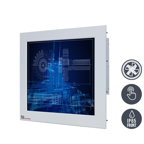 01-Industrie-Panel-PC-WM19PMA-IP65-Einbau.png / TL Produkt-Welten / Panel-PC / Panel Mount (Einbau von vorne) / Touch-Screen für 1-Finger-Bedienung