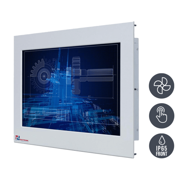 01-Industrie-Panel-PC-WM22WPMA-IP65-Einbau-rT-mL.png / TL Produkt-Welten / Panel-PC / Panel Mount (Einbau von vorne) / Touch-Screen für 1-Finger-Bedienung