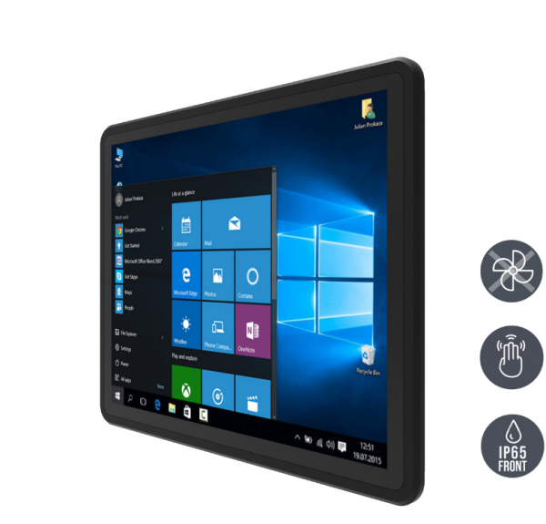 01-HMI-Panel-PC-Multi-Touch-R15ITWS-MHC3-v2.png / TL Produkt-Welten / Panel-PC / Panel Mount (Einbau von vorne) / Multitouch-Screen, projiziert-kapazitiv (PCAP)