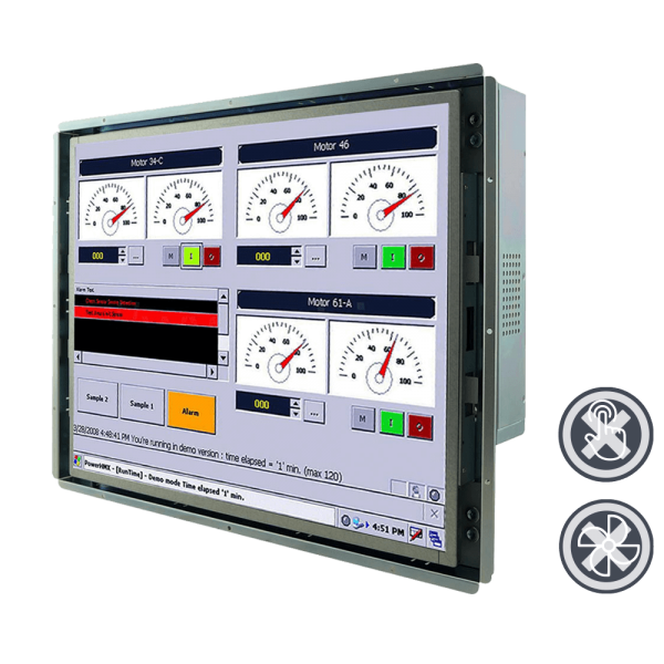 21-Einbau-Industrie-Panel-PC-R19IB7T-OFM1.png / TL Produkt-Welten / Panel-PC / Open Frame (Einbau von Hinten) / ohne Touch-Screen