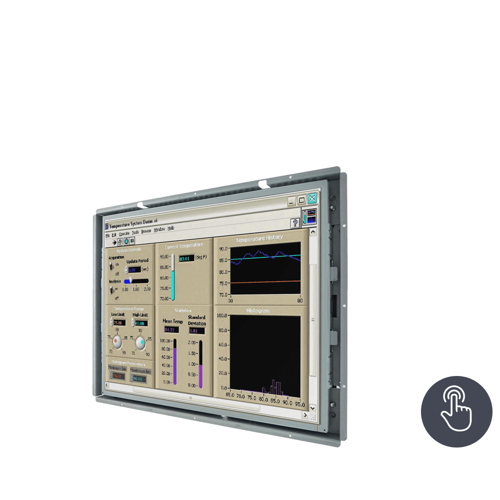 Monitor Tl Control Touch-Screen funzionamento con un dito | Open Frame (installazione ...