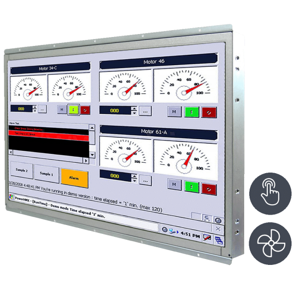 21-Einbau-Industrie-Panel-PC-W22IK7T-OFA3-1.png / TL Produkt-Welten / Panel-PC / Open Frame (Einbau von Hinten) / Touch-Screen für 1-Finger-Bedienung