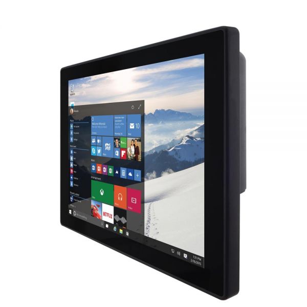 01-Rugged-Panel-Industrie-PC-R12IB3S-GSM2 / TL Produkt-Welten / Panel-PC / Chassis Edelstahl (VESA-Mounting) / Multitouch-Screen, projiziert-kapazitiv (PCAP)