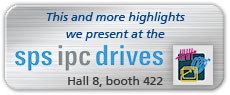 We will be presenting these and other highlights at the SPS IPC Drives in Hall 8, Booth 422