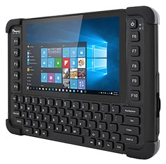 M101BK rugged 8-inch tablet PC with integrated keyboard for demanding industrial applications