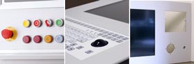 Front panels of the Panel PCs with customer-specific adaptations