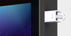 Mounting clips (quick mounting) on the side of the Panel PCs