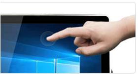 completely flat front surface of the PCAP multi-touch screens is easy to clean