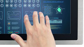 PCAP Multi Touch screen for gesture and multi-finger operation