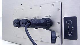 Stainless steel housing including all interfaces fully protected