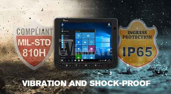 MIL-STD-810H zertifiziert und Schutzklasse IP65