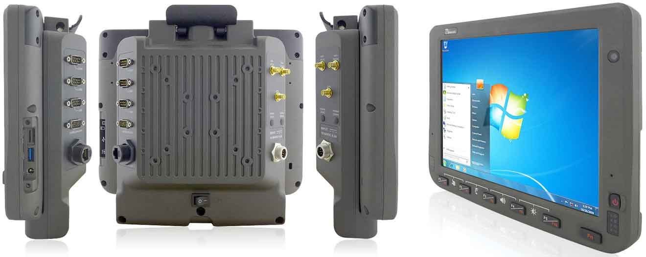 Fahrzeughalterung Computer als Tablet in robuster Docking-Einheit