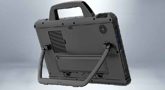 Stand and carrying handle